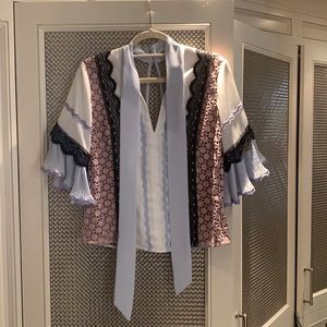 Self-Portrait 3/4 sleeve top